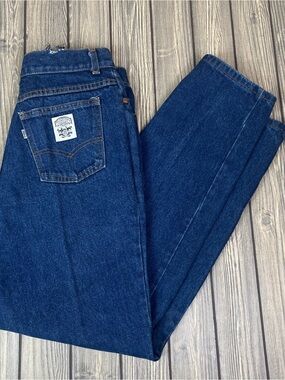 Vintage 80s Levi’s White Label High Rise Dark Jeans Size 14